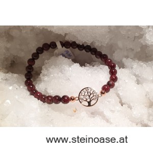 Armband Lebensbaum & Granat 